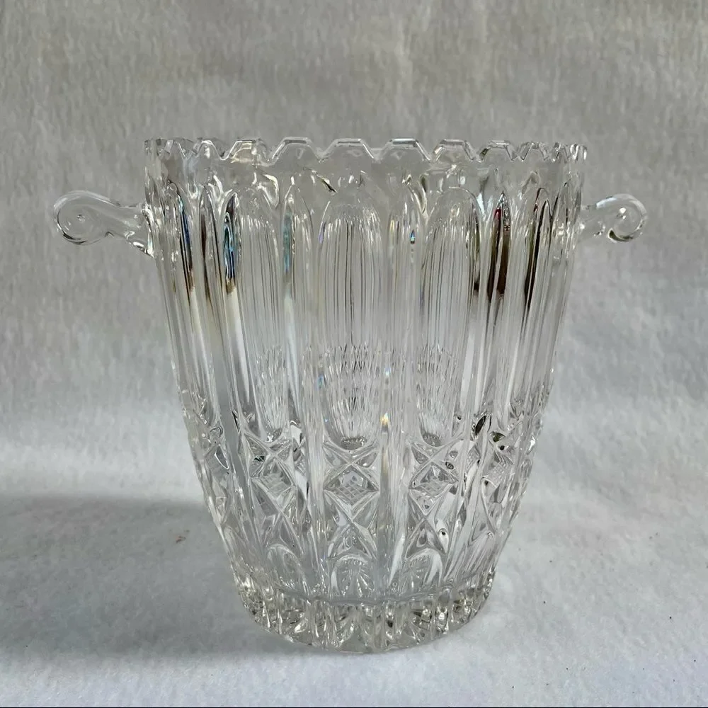 Bohemian Lead Crystal Champagne Wine Cooler Ice Bucket